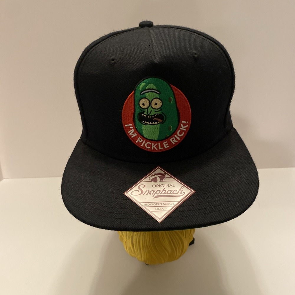 Cartoon Network Rick & Morty I'm Pickle Rick Snapback Ball Cap Hat Adult Swim